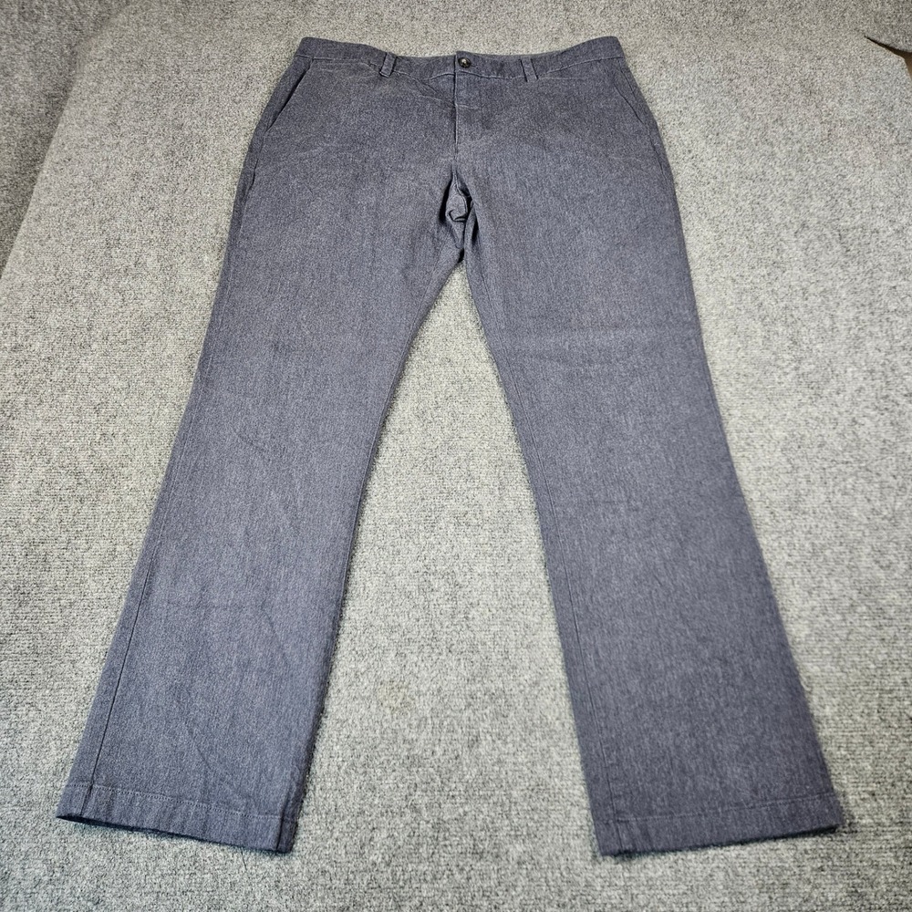 Hawker Rye Mens Straight Fit Chino Pants Heather Blue MGW20336